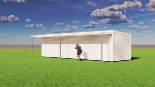 Backyard Pods flat pack kit 1.5m x 11m veranda for sale